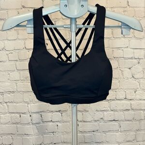 Lululemon Black Strappy Sports Bra